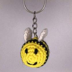 Brightly coloured Bumble Bee Keyring to help you keep your important keys safe at hand